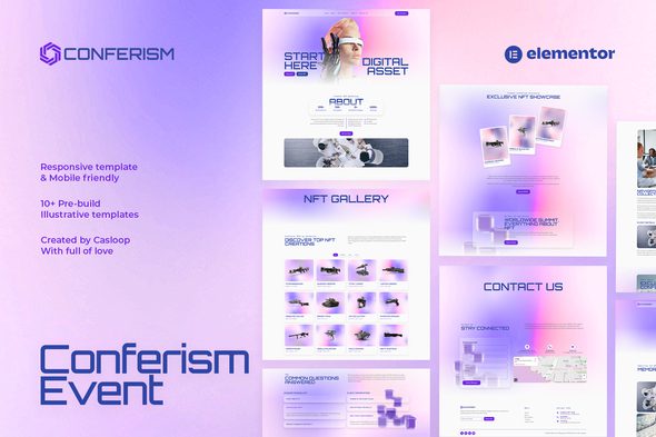 Conferism – Events and Entertainment Elementor Template Kit